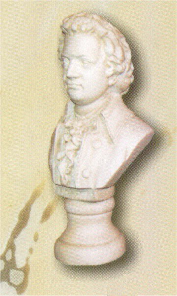 Statues of Composers -Mozart Wolfgang Amadeus Bust Portrait